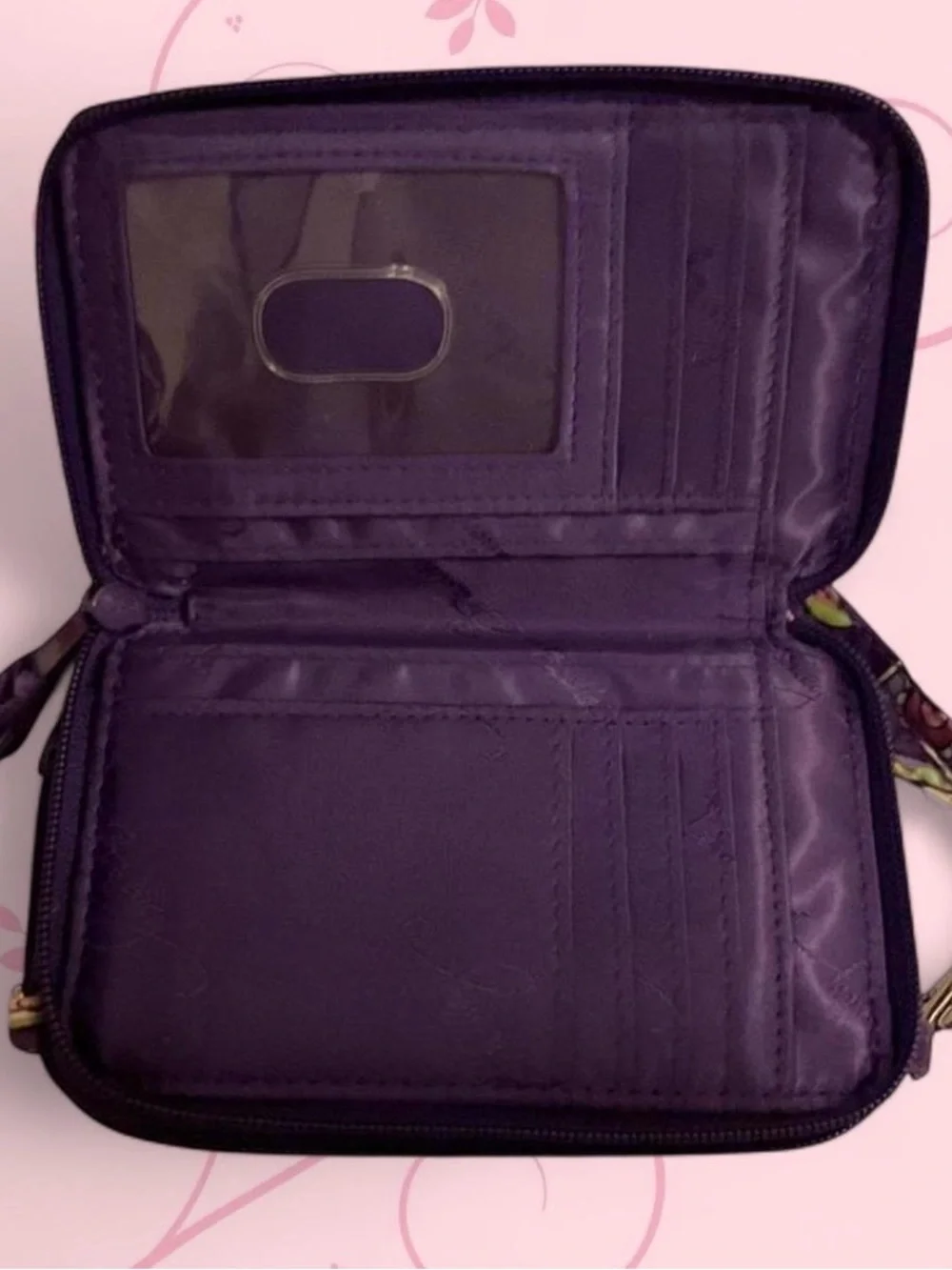 Vera Bradley Paisley Wristlet Wallet - Purple & Green! 🤍